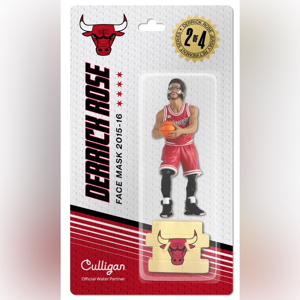Derrick Rose Chicago Bulls 2015–16 Face Mask Figure Culligan Series 2 of 4